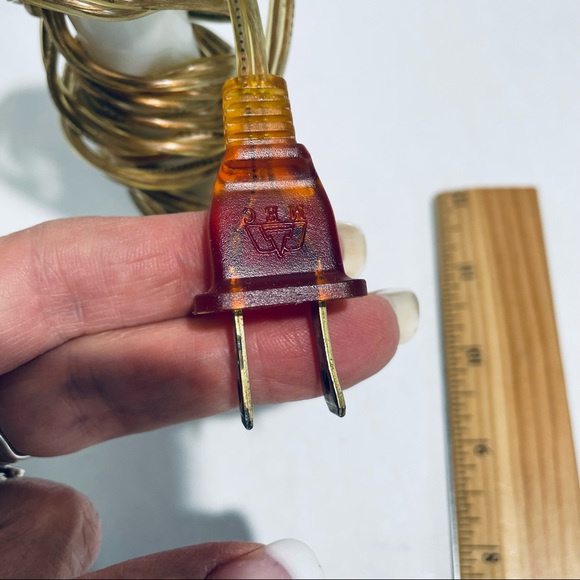 Vintage white & brass Christmas holiday window lights - Picture 9 of 12